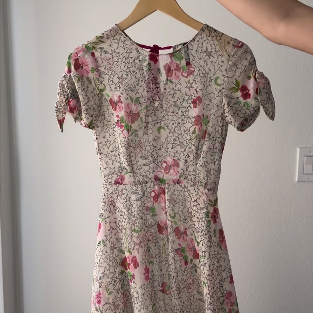 Zara floral star maxi dress